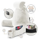 Large Soft Foam Reading & TV Relax Pillow + 2 Neck & Lumbar Pillows with Pockets
