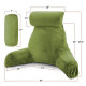Large Soft Foam Reading & TV Relax Pillow + 2 Neck & Lumbar Pillows with Pockets