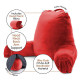 Large Soft Foam Reading & TV Relax Pillow + 2 Neck & Lumbar Pillows with Pockets