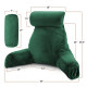 Large Soft Foam Reading & TV Relax Pillow + 2 Neck & Lumbar Pillows with Pockets