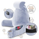 Large Soft Foam Reading & TV Relax Pillow + 2 Neck & Lumbar Pillows with Pockets