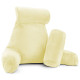 Large Soft Foam Reading & TV Relax Pillow + 2 Neck & Lumbar Pillows with Pockets