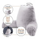 Large Soft Foam Reading & TV Relax Pillow + 2 Neck & Lumbar Pillows with Pockets