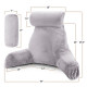 Large Soft Foam Reading & TV Relax Pillow + 2 Neck & Lumbar Pillows with Pockets