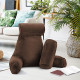 Large Soft Foam Reading & TV Relax Pillow + 2 Neck & Lumbar Pillows with Pockets
