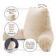 Large Soft Foam Reading & TV Relax Pillow + 2 Neck & Lumbar Pillows with Pockets