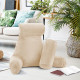 Large Soft Foam Reading & TV Relax Pillow + 2 Neck & Lumbar Pillows with Pockets