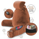 Large Soft Foam Reading & TV Relax Pillow + 2 Neck & Lumbar Pillows with Pockets