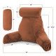 Large Soft Foam Reading & TV Relax Pillow + 2 Neck & Lumbar Pillows with Pockets