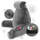 Large Soft Foam Reading & TV Relax Pillow + 2 Neck & Lumbar Pillows with Pockets