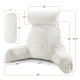 Large Soft Foam Reading & TV Relax Pillow + 2 Neck & Lumbar Pillows with Pockets