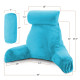 Large Soft Foam Reading & TV Relax Pillow + 2 Neck & Lumbar Pillows with Pockets