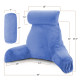Large Soft Foam Reading & TV Relax Pillow + 2 Neck & Lumbar Pillows with Pockets