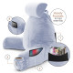 Large Soft Foam Reading & TV Relax Pillow + 2 Neck & Lumbar Pillows with Pockets