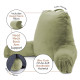 Large Soft Foam Reading & TV Relax Pillow + 2 Neck & Lumbar Pillows with Pockets