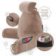 Large Soft Foam Reading & TV Relax Pillow + 2 Neck & Lumbar Pillows with Pockets