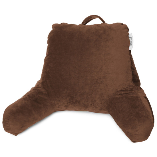 Super Soft Foam Reading Pillow, TV & Bed Rest Pillow, Arms Support with Pockets