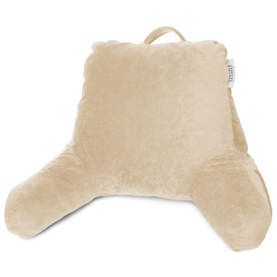 Super Soft Foam Reading Pillow, TV & Bed Rest Pillow, Arms Support with Pockets