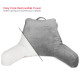 Super Soft Foam Reading Pillow, TV & Bed Rest Pillow, Arms Support with Pockets