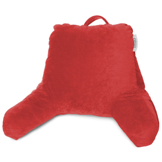 Super Soft Foam Reading Pillow, TV & Bed Rest Pillow, Arms Support with Pockets