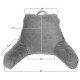Super Soft Foam Reading Pillow, TV & Bed Rest Pillow, Arms Support with Pockets