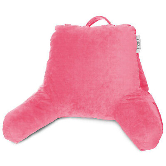 Super Soft Foam Reading Pillow, TV & Bed Rest Pillow, Arms Support with Pockets