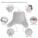 Super Soft Foam Reading Pillow, TV & Bed Rest Pillow, Arms Support with Pockets