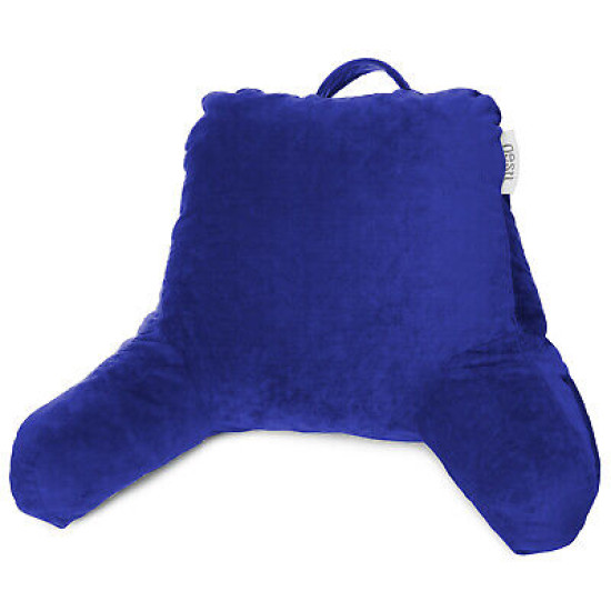 Super Soft Foam Reading Pillow, TV & Bed Rest Pillow, Arms Support with Pockets