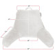 Super Soft Foam Reading Pillow, TV & Bed Rest Pillow, Arms Support with Pockets