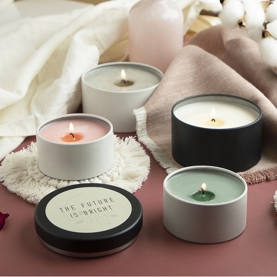Candle Tins for Candle Making Metal Jars Storage Containers Lids and Stickers