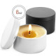 Candle Tins for Candle Making Metal Jars Storage Containers Lids and Stickers