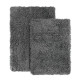 2PC Shaggy Area Rug Set with Non-Slip Backing Rubber Large & Small Cozy Bath Mat