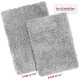 2PC Shaggy Area Rug Set with Non-Slip Backing Rubber Large & Small Cozy Bath Mat