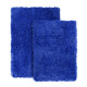 2PC Shaggy Area Rug Set with Non-Slip Backing Rubber Large & Small Cozy Bath Mat