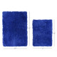 2PC Shaggy Area Rug Set with Non-Slip Backing Rubber Large & Small Cozy Bath Mat