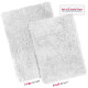 2PC Shaggy Area Rug Set with Non-Slip Backing Rubber Large & Small Cozy Bath Mat