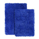 2PC Shaggy Area Rug Set with Non-Slip Backing Rubber Large & Small Cozy Bath Mat