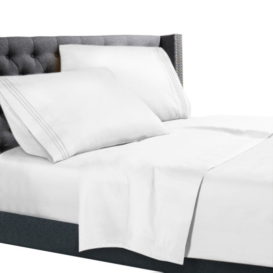All Unique Sizes Brushed Soft Microfiber Hotel Bed Sheets, Deep Pocket Sheet Set