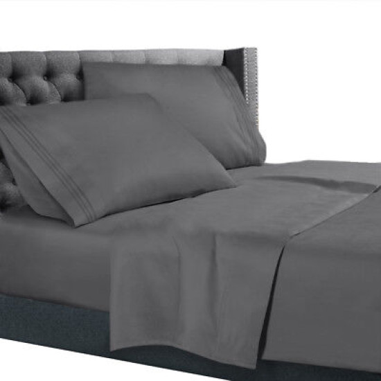 All Unique Sizes Brushed Soft Microfiber Hotel Bed Sheets, Deep Pocket Sheet Set