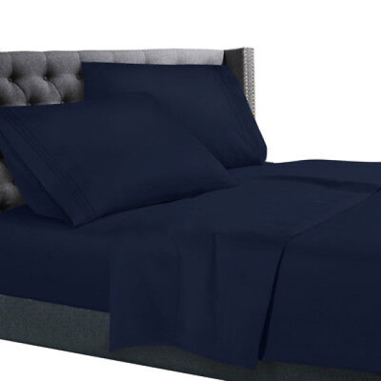 All Unique Sizes Brushed Soft Microfiber Hotel Bed Sheets, Deep Pocket Sheet Set