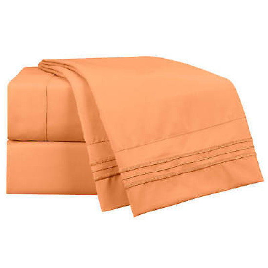 All Unique Sizes Brushed Soft Microfiber Hotel Bed Sheets, Deep Pocket Sheet Set