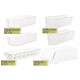Refrigerator Organizer Bins Stackable Fridge Storage Containers + 8x12 Magnetic