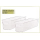Refrigerator Organizer Bins Stackable Fridge Storage Containers + 8x12 Magnetic