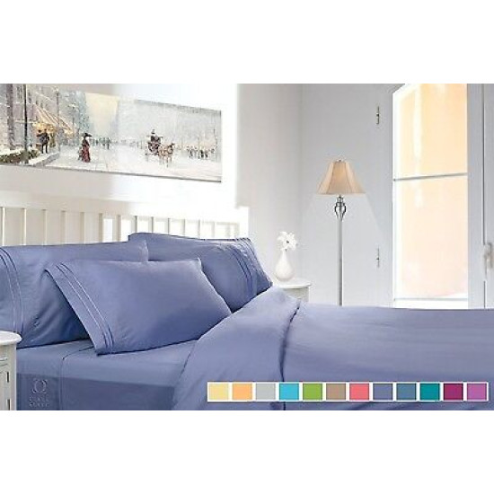 1800 Collection 4 Piece Deep Pocket Bed Sheet Set - Exclusive Spring Collection!