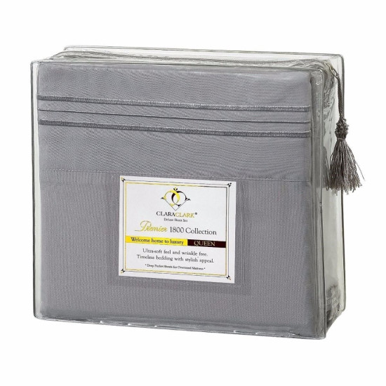 1800 Collection 4 Piece Deep Pocket Bed Sheet Set - Exclusive Spring Collection!