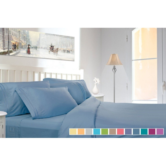 1800 Collection 4 Piece Deep Pocket Bed Sheet Set - Exclusive Spring Collection!