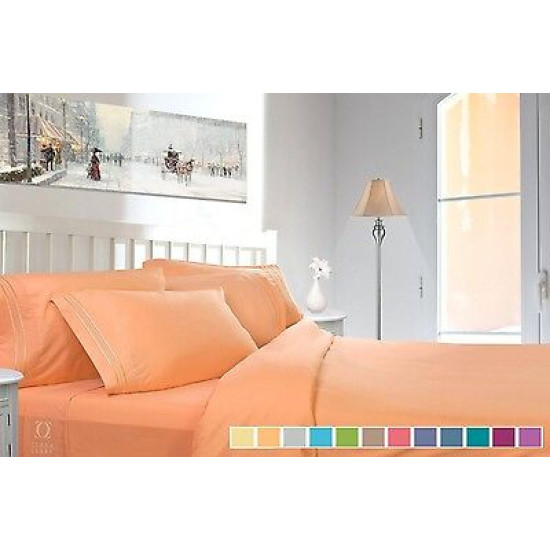 1800 Collection 4 Piece Deep Pocket Bed Sheet Set - Exclusive Spring Collection!