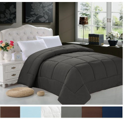 Goose Down Alternative Solid Comforter - All Season Blanket - One Piece