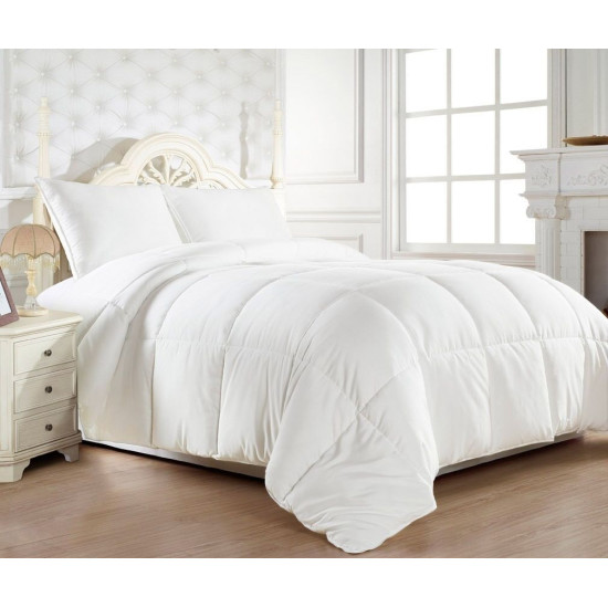 Goose Down Alternative Solid Comforter - All Season Blanket - One Piece