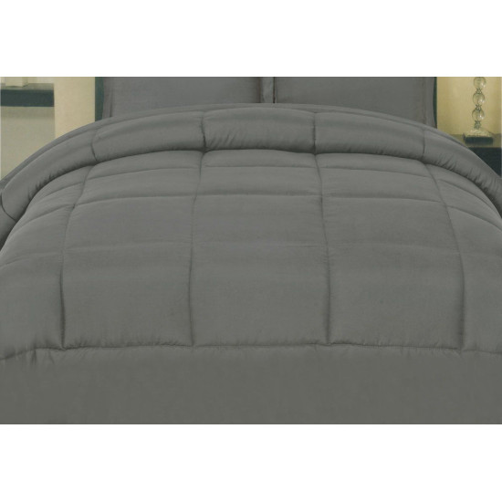 Goose Down Alternative Solid Comforter - All Season Blanket - One Piece